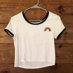 Rainbow Patch Crop Top